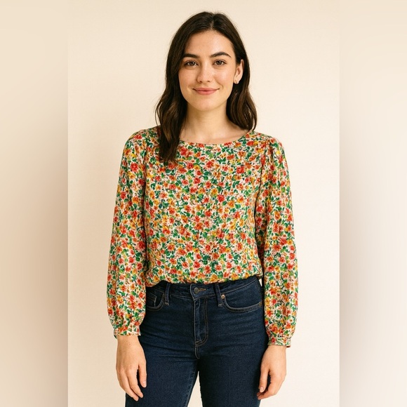 H&M Tops - H&M Long Sleeve Floral Blouse Size Small